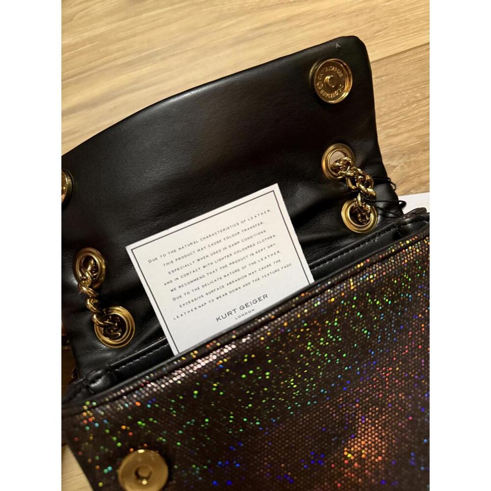 NWT!! Kurt Geiger Mini Braxton Crossbody Bag in Metallic - Picture 7 of 9